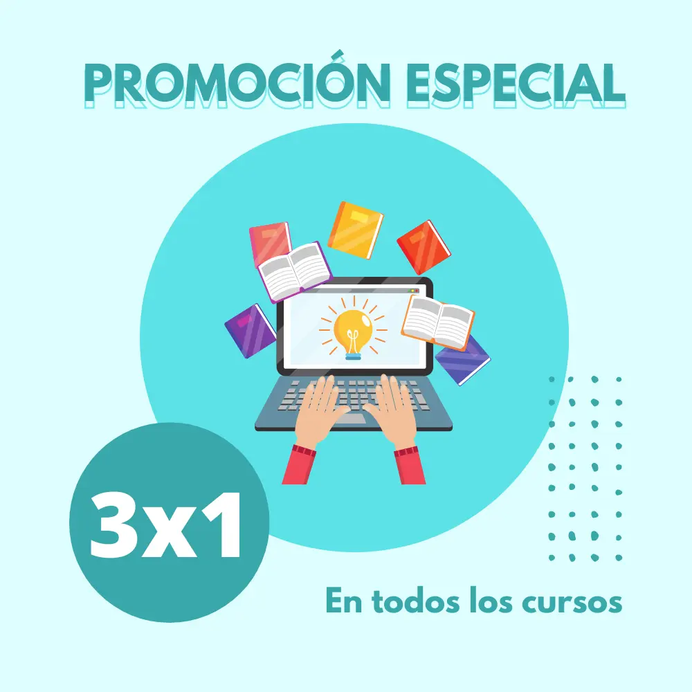 oferta de cursos online 3x1